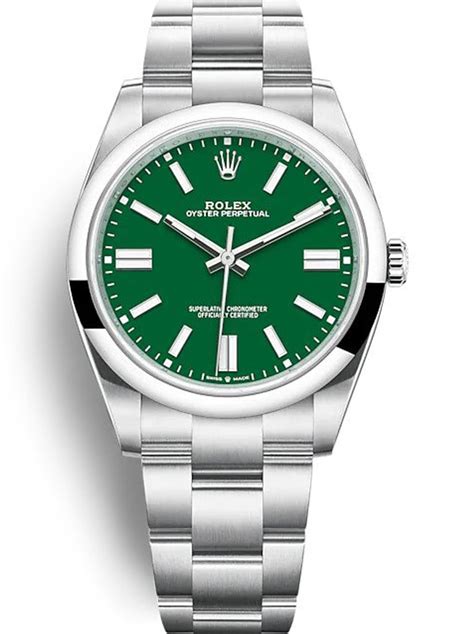 groen rolex|Rolex oyster 41 mm.